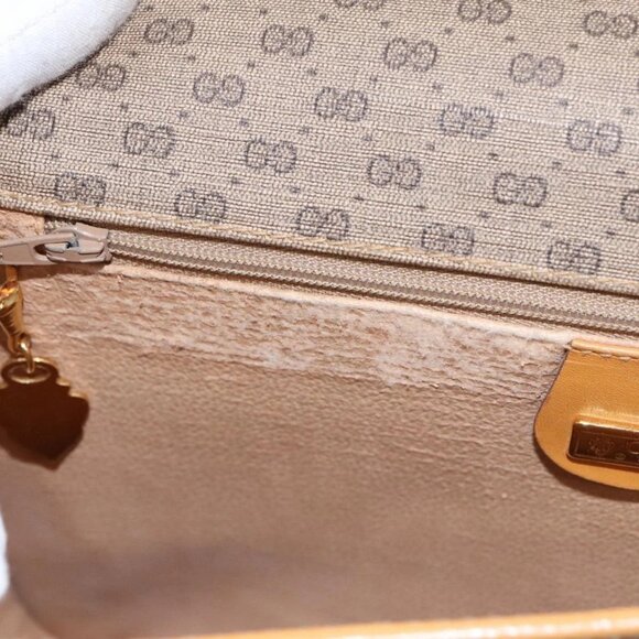 GUCCI Micro GG Supreme Shoulder Bag PVC Beige Gold 001 104 0915 Auth th5490 - Picture 9 of 16